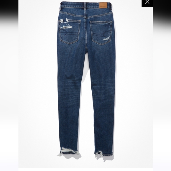 NWT American Eagle 20 Long 35 W High V-Rise Mom Jeans - Picture 2 of 15